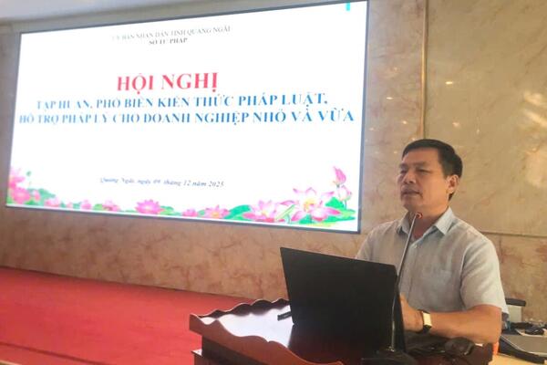 Sở Tư pháp tổ chức tập huấn, phổ biến kiến thức pháp luật và hỗ trợ pháp lý cho doanh nghiệp nhỏ và vừa